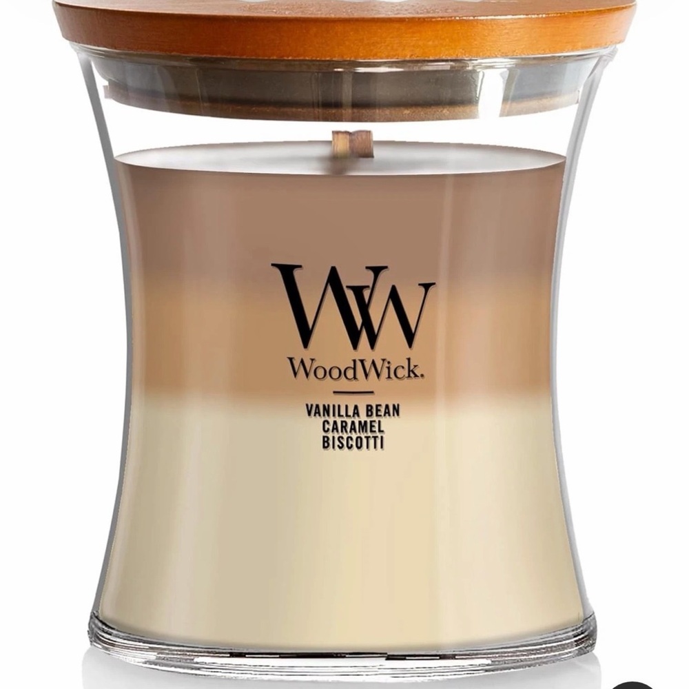 WoodWick Trilogy Candle vanilla bean Biscotti 9.7 oz